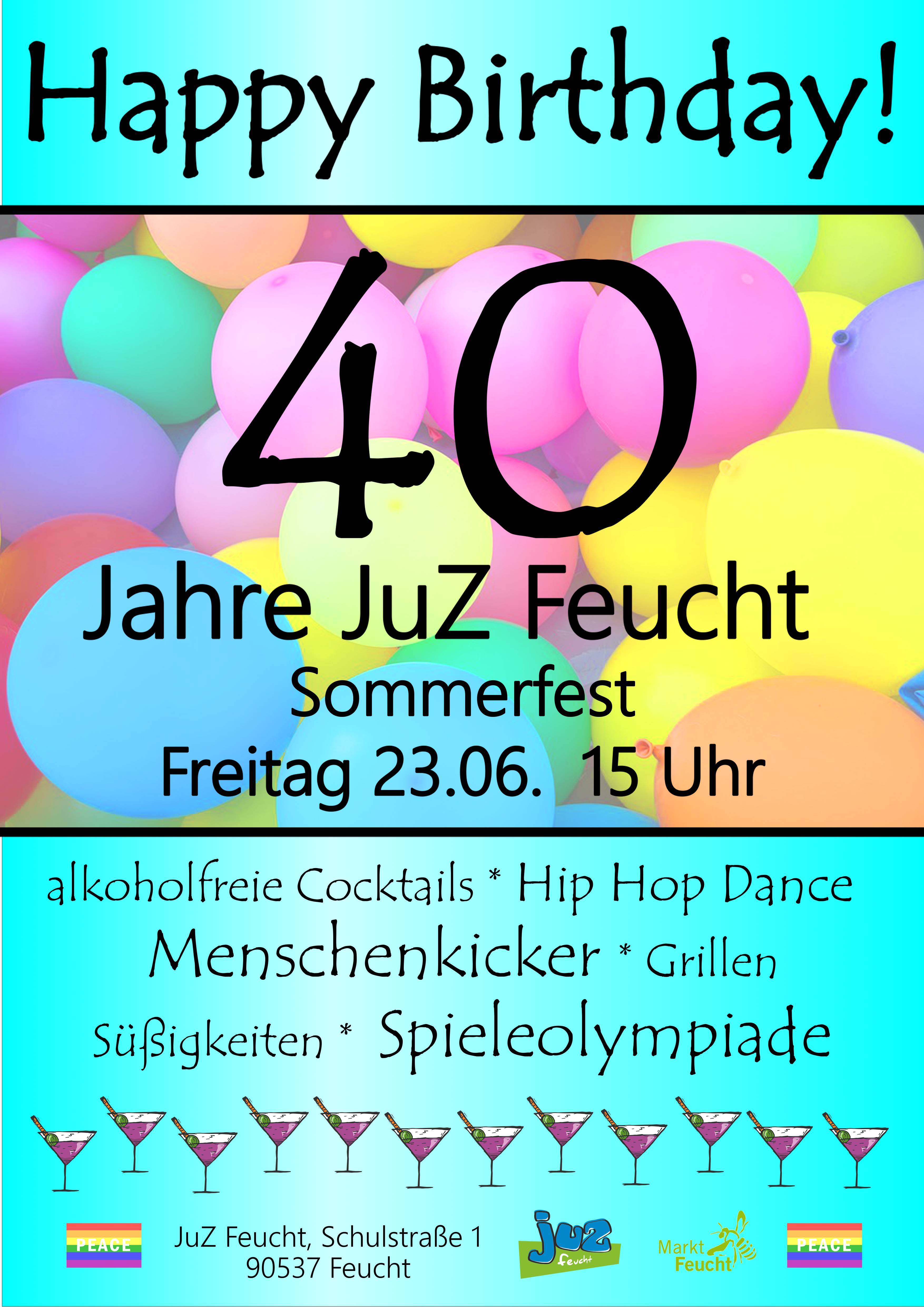 Sommerfest und 40 Jahre JuZ Feucht